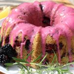 Rosemary Scented Blackberry Lemon Bundt Cake