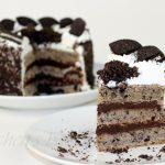 Vegan Cookies and Cream and Custard Cake