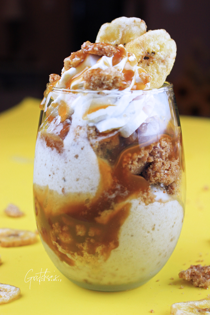 Nice Cream Recipe ~ Caramel Banana Parfait