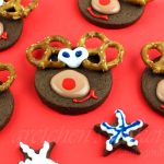 Vegan Chocolate Shortbread Reindeer Cookies