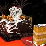 Halloween Graveyard Cake