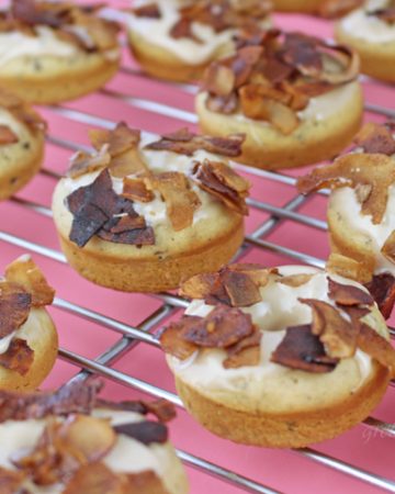 Maple Donuts with crispy facon