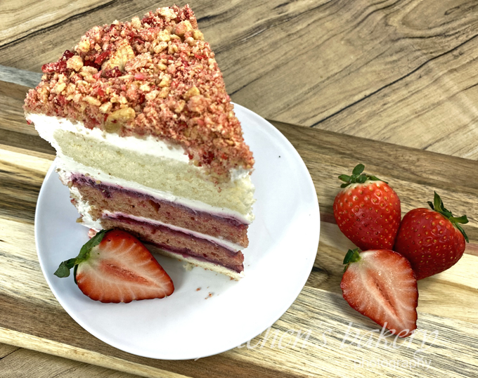 Strawberry Shortcake Crunch Cake Gretchen S Vegan Bakery