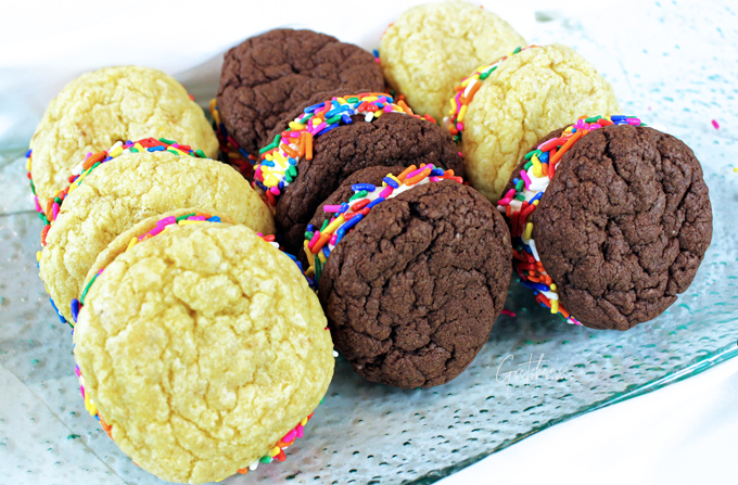 Birthday Cake Whoopie Pies