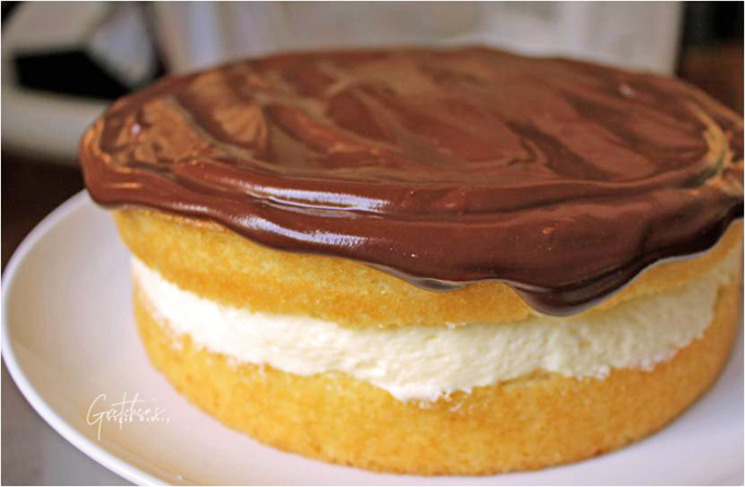 Vegan Boston Creme Pie