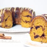 Chocolate Pumpkin Marble Cake