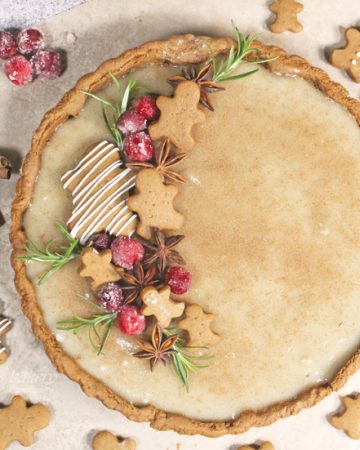 Eggnog Custard Tart