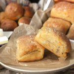 Parker House Dinner Rolls ~ Rye Cheese