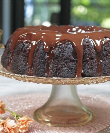 Vegan Mud Cake ~ Low Sugar Gluten Free