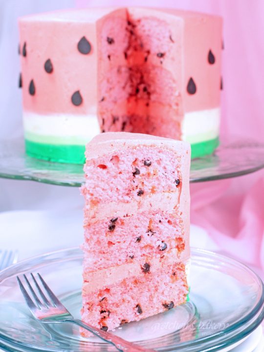 Real Watermelon Cake Recipe - Made with 100% Fruit