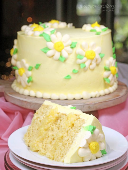 Hummingbird Cake Recipe with Pineapple Flowers - (VIDEO!!)