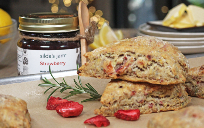 Lemon Rosemary Scones