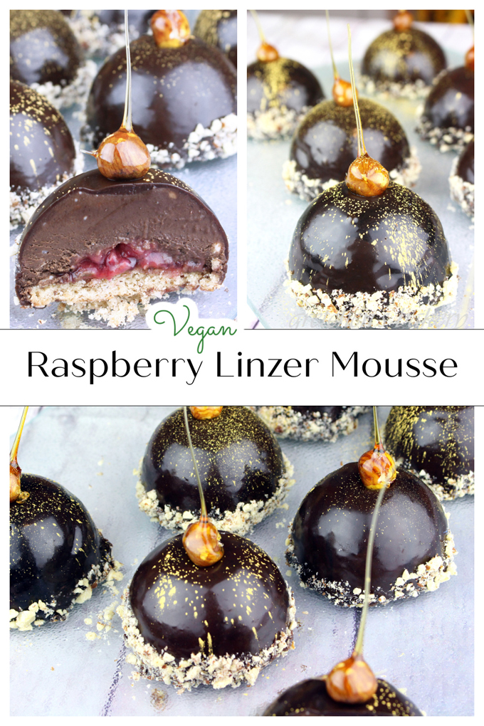 Raspberry Linzer Mousse