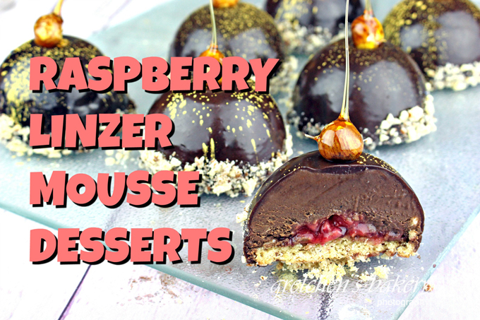 Raspberry Linzer Mousse