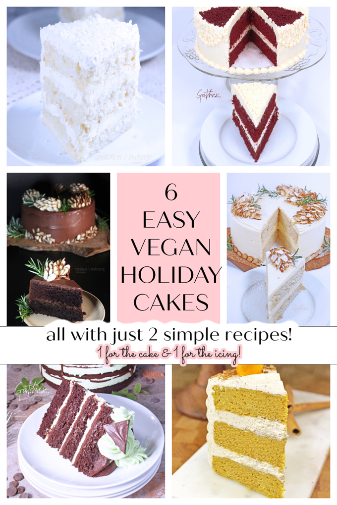 6 easy vegan holiday cakes