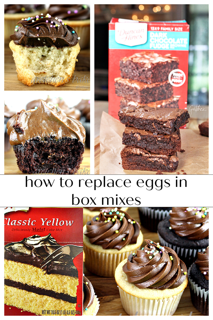 how to replace the eggs in box mixes